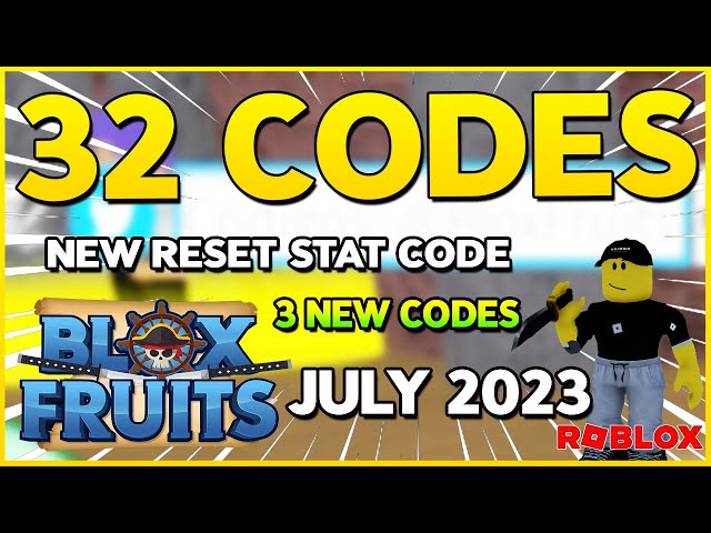 🔥NEW CODE🔥32 WORKING CODES for BLOX FRUITS Roblox in July 2023 🔥 RESET  STATS, X2🔥Codes for Roblox TV 