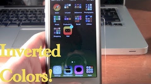 Inverted Colors on iOS 7!