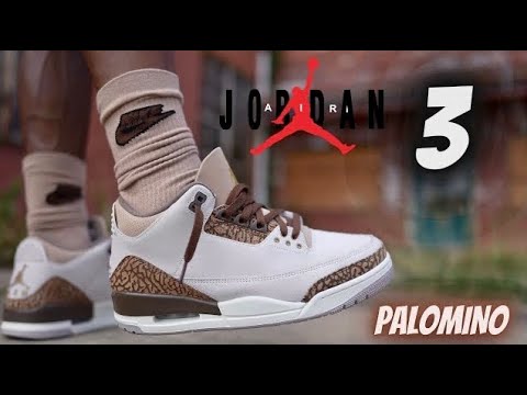 JORDAN 3 PALOMINO DETAILED REVIEW & ON FEET W LACE SWAPS!! 