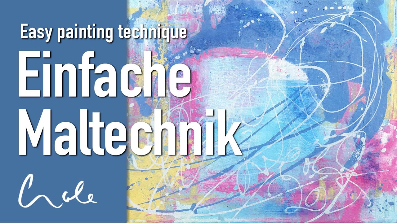 Experimentelle, abstrakte Acryl Maltechnik auf Leinwand