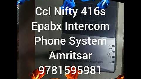 Chip Based China Made Ccl Nifty Epabx Intercom Phone System Repair Amritsar 9781595981