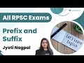 Prefix and Suffix | Jyoti Nagpal | RPSC Exams | Unacademy Live - RPSC