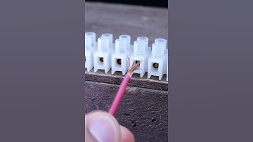 Better connection with wire ferrule #electrowiz #trik  #electronik_trik