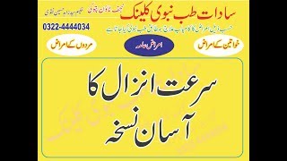 Surat-e-Anzal (Premature Ejaculation Cure) Ka Ilaj with Tibbi Unani in Urdu/Hindi