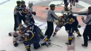 New York Islanders vs Buffalo Sabres line Brawl