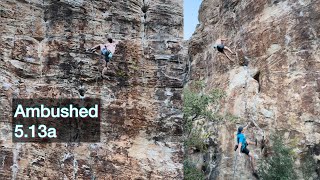Ambushed 5.13a - Secret 13 • Red Rock Climbing (NV)