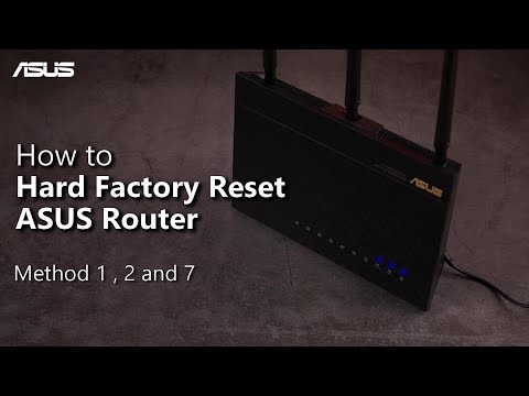 How to Hard Factory Reset ASUS Router? (Method 1,2 and 7)   | ASUS SUPPORT