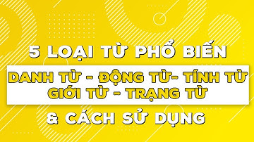 5 LOẠI TỪ PHỔ BIẾN TRONG TIẾNG ANH & CÁCH SỬ DỤNG