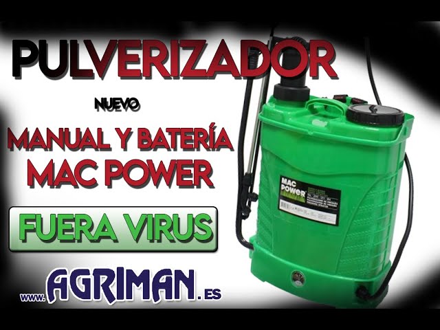 Mochila Pulverizadora de presión 16L manual y con bateria 12v Saurium