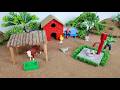 Mini Tractor Video Mini Water Pump Science Project | Cow Shed #cowshed #tractor  #cartoon