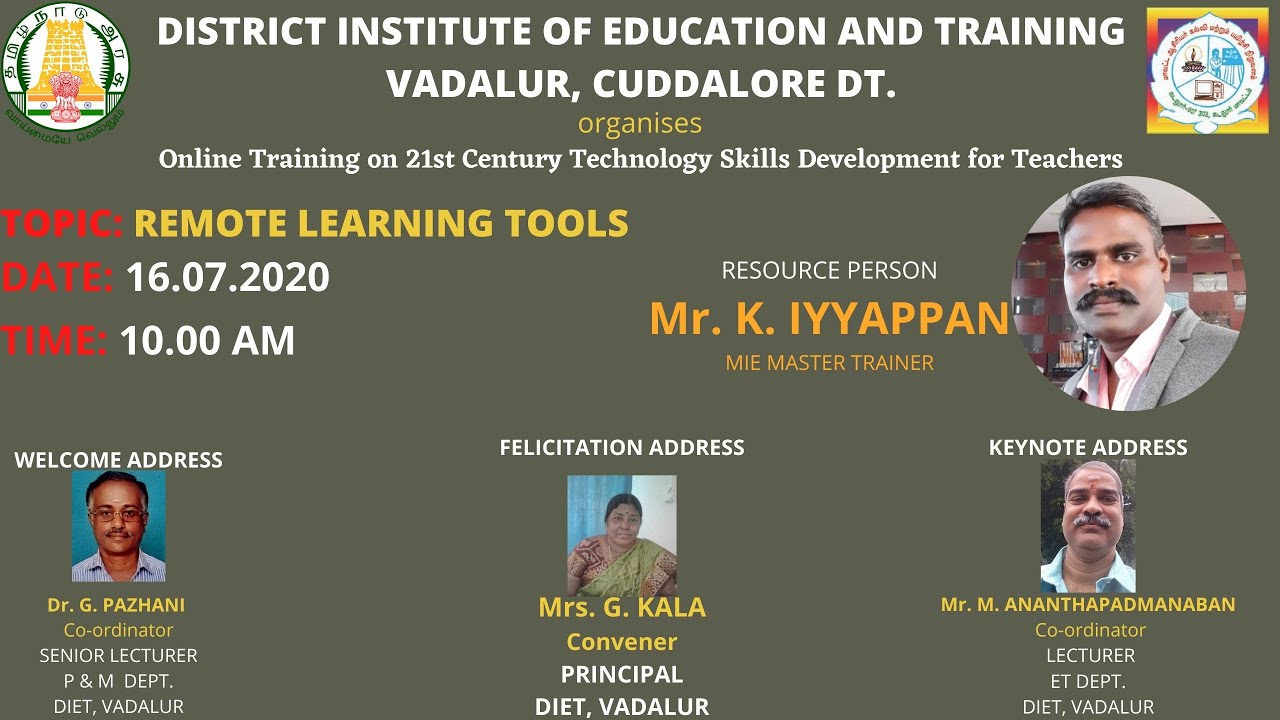 REMOTE LEARNING TOOLS - YouTube