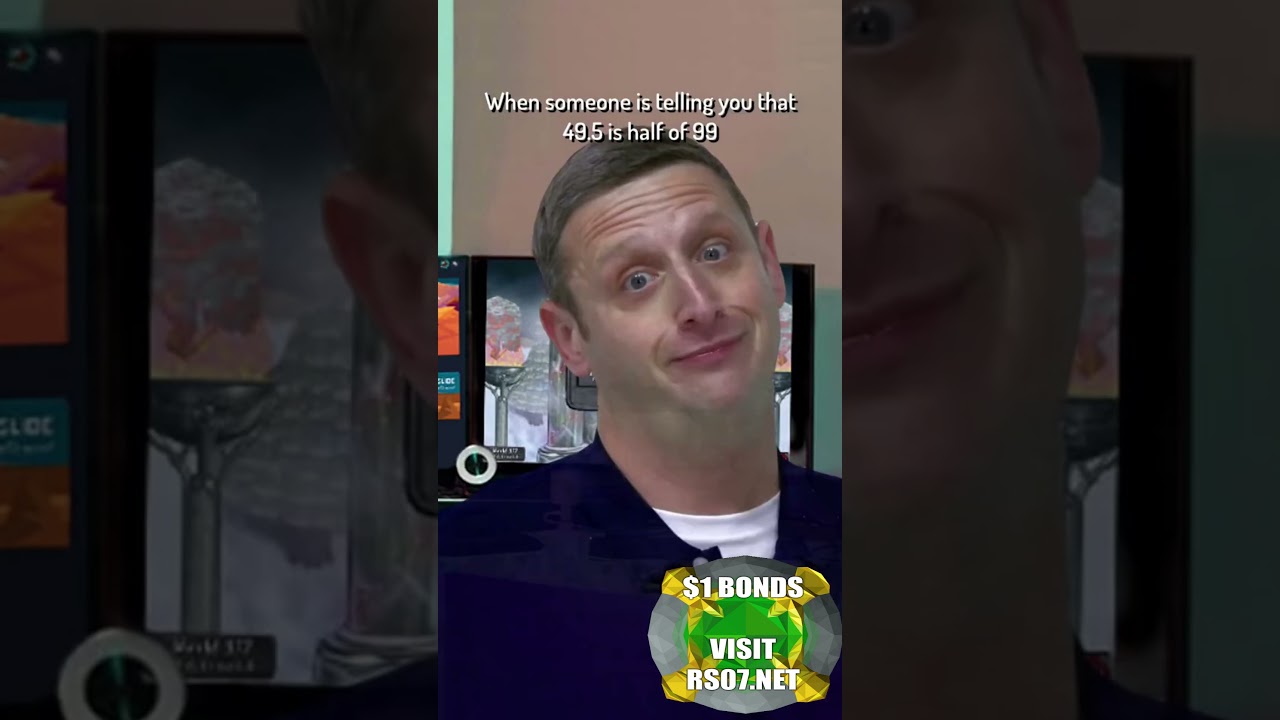 What is half of 99 in Runescape?