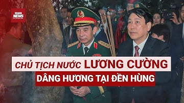 Toàn cảnh Chủ tịch nước cùng lãnh đạo Đảng và Nhà nước dâng hương giỗ Tổ Hùng Vương | VTC News