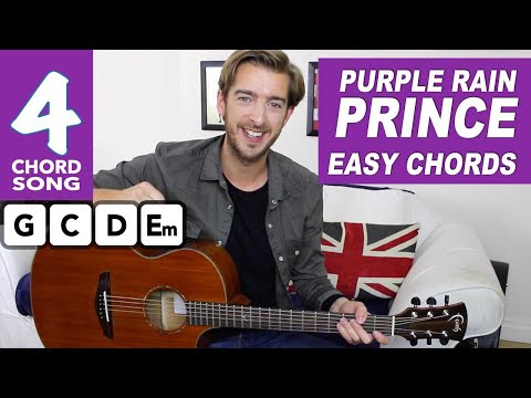 Prince - Purple Rain Guitar Lesson Tutorial EASY CHORDS