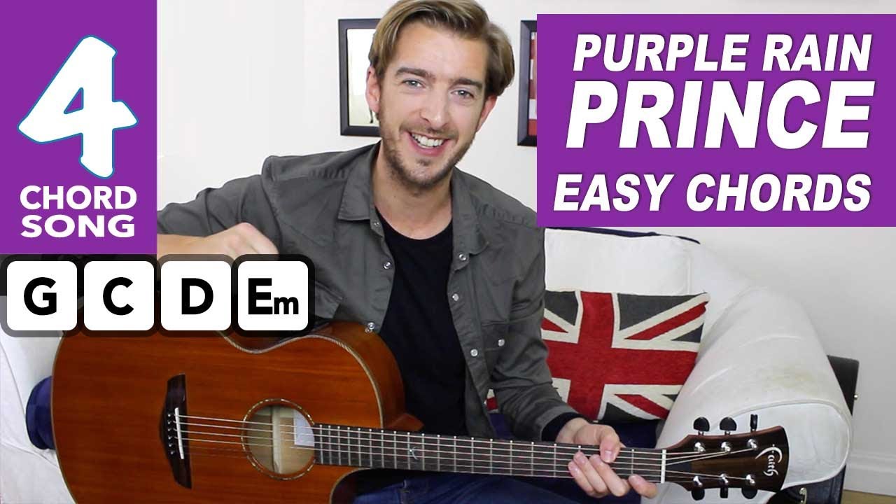 Prince - Purple Rain Guitar Lesson Tutorial EASY CHORDS - YouTube