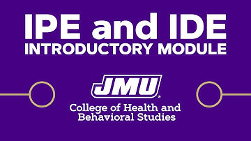 IPE & IDE Introductory Module