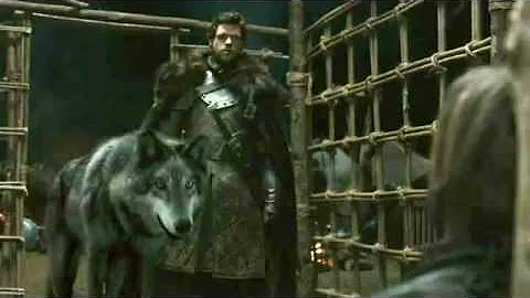 Game of Thrones 2x01 Direwolf Scene