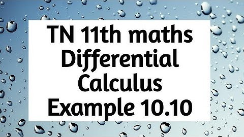 11th maths example 10.10