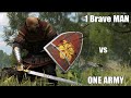 1 man army vs 1 big army satisfying battle  mountblade bannerlord