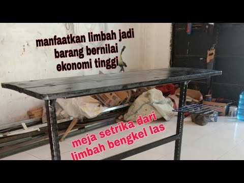 Manfaatkan besi dan papan bekas  jadi meja  setrika  YouTube