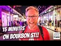 15 MINUTES ON BOURBON STREET + Arrival at New Orleans Marriott (Louisiana Travel)