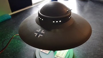 ufo model built and lit with adapter
