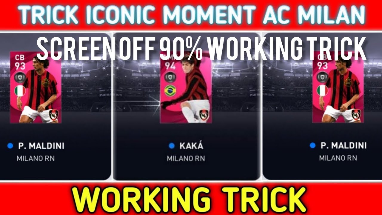 New pes iconic pack trick. kaka iconic pack screen off trick 99% working🔥🔥