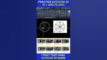 AutoCAD 2D Practice Drawing | Exercise 6 |#autocad