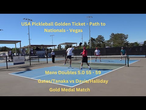 Path to Nationals - Vegas Mens Doubles 5.0 55 - 59 Gates/Tanaka vs Davis/Halliday Gold Medal Match