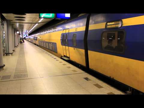 Train departing from