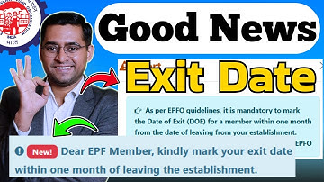 🛑 1 महीने में डालेगी exit date बड़ा सुधार PF me date of exit kaise dale| Online PF exit date update