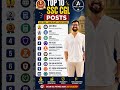 Top 10 SSC CGL Posts in 2026 🔥 Best Salary, Power & Career Growth | SSC CGL Jobs