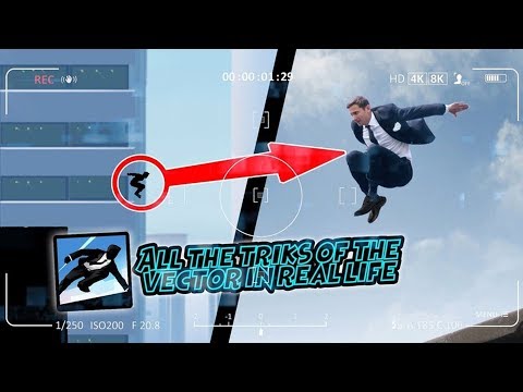 Vector ALL TRICKS In Real Life (Parkour game, bonus)