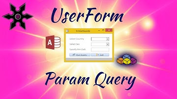 Microsoft Access Database Parameter Queries: Building forms (part 2 of 3)