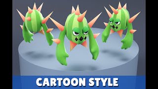 Cartoon Character   Creature Cactus Warrior Lvl2 screenshot 5