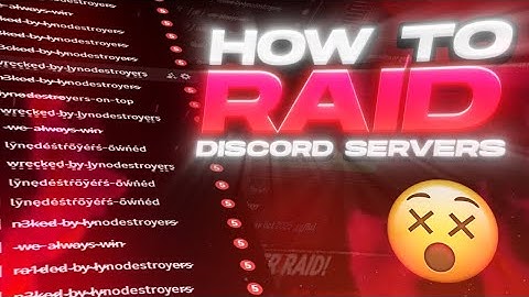 How to nuke discord servers 2025