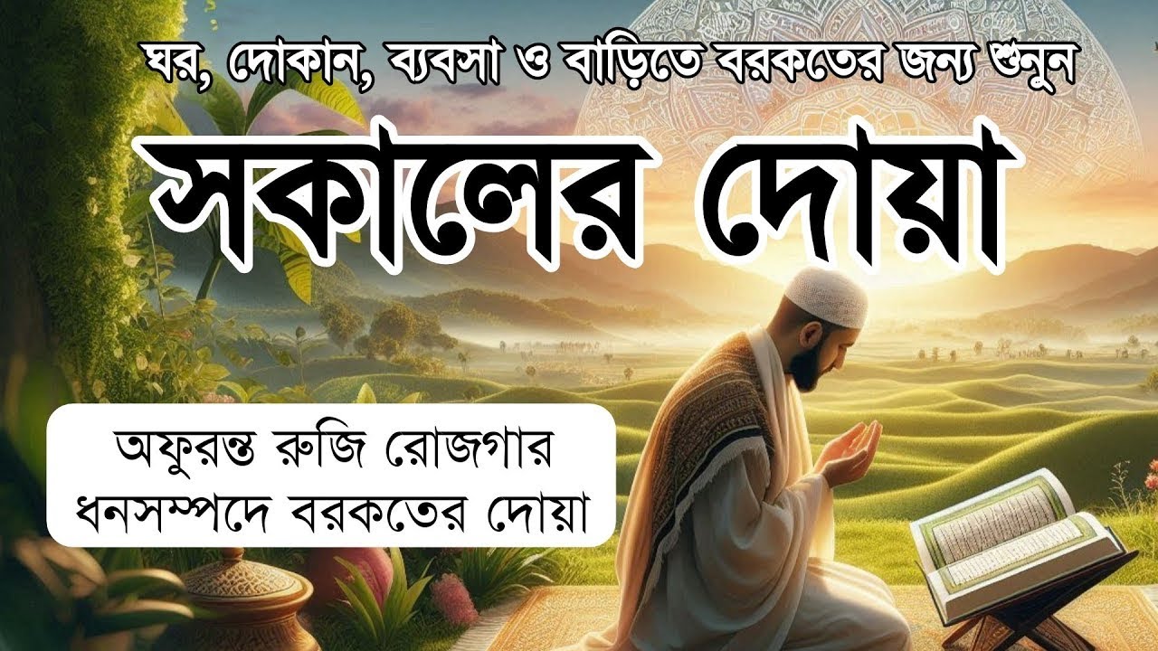 সকালটা শুরু হোক হৃদয় শীতল করা বরকতময় আয়াত দিয়ে। সকালের দোয়া ও জিকির । Morning Dua Full by Alaa Aqel