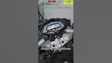 Installing Dominar Speedometer In Pulsar Rs 200 With PVC Pipe #rs200 #dominar #Modification #shorts