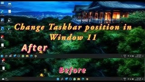 How to get Window 10 Taskbar in Window 11 !! Change Taskbar position in Window 11 !! #taskbar