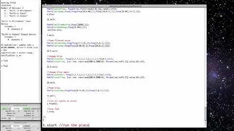 SuperCollider Étude 1 - 2010.07.14
