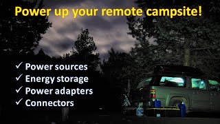SUV camping no build remote campsite power setup