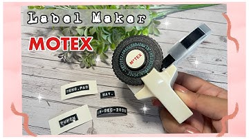 Review & How to use MOTEX label maker | Cheap manual Label maker | Motex E101