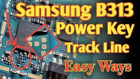 samsung b310 power key jumper solution||b310 power key track line jumper easy ways//power key repair