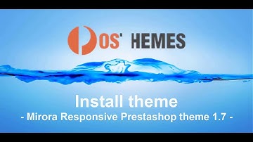How to install Mirora Responsive Prestashop theme