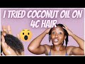 HOW I PRE-POO WITH COCONUT OIL| Benefits| 4c Natural Hair| Low Porosity| Tshidi Radebe