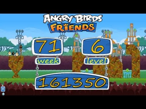 Angry Birds Friends Tournament Week 71 Level 6 High Score 161 K Angry Birds facebook