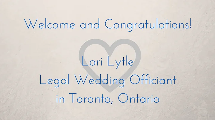 Lori Lytle - Legal Wedding Officiant in Toronto, O...