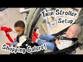 Twins Double Stroller Setup | Visiting the Mall | Shopping Galore💵