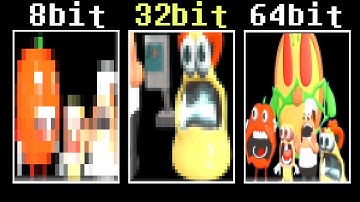 Pizza Tower Screaming Meme, everytime with more bits