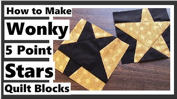 How to Make A Wonky 5 Point Star Quilt Block
